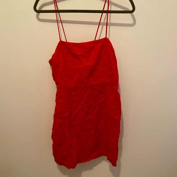 Red Zara summer dress, size large - Picture 1 of 2